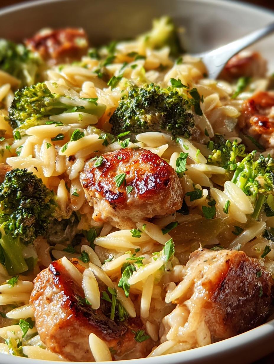 Creamy Chicken Sausage Orzo: Quick Comfort - Chicken Sausage Orzo Creamy - main visual representation