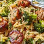 Chicken Sausage Orzo Creamy