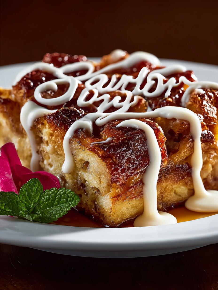 Delicious Cinnamon Roll Bread Pudding Recipe - Cinnamon Roll Bread Pudding - additional detail