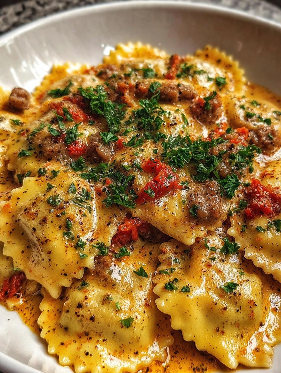 Creamy Cajun Sausage Ravioli: 15 Min Quick Fix - Creamy Cajun Sausage Ravioli - ingredients