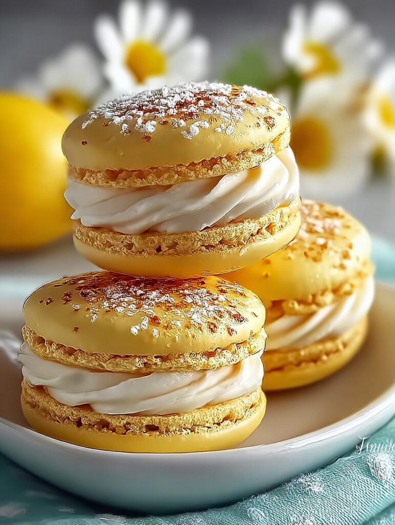 Lemon Macarons Bright Zesty