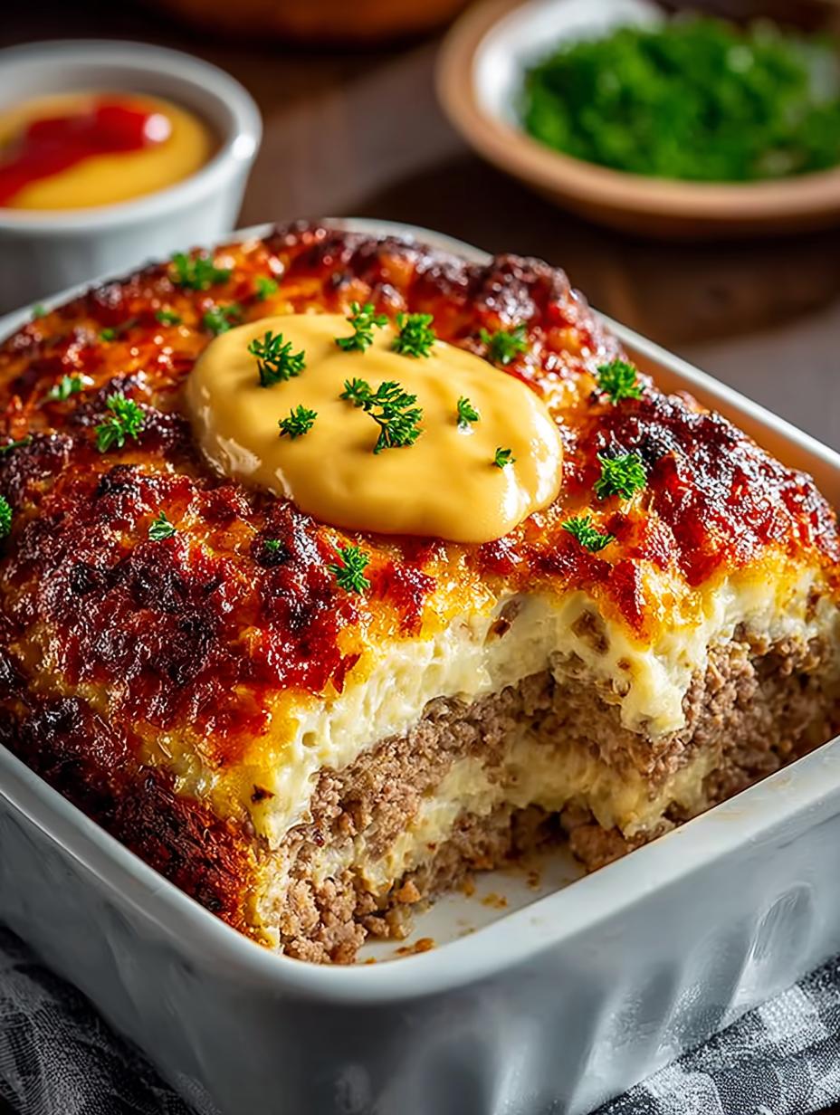 Delicious Loaded Potato Meatloaf Casserole Recipe - Loaded Potato Meatloaf Casserole - additional detail
