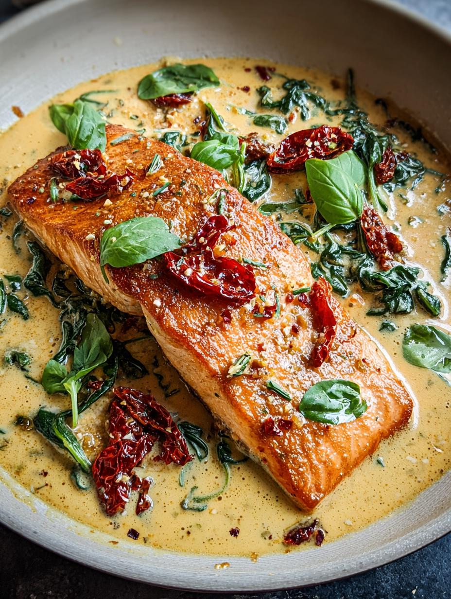 Marry Salmon: 30 Minute Creamy Tuscan Delight - Marry Salmon - additional detail