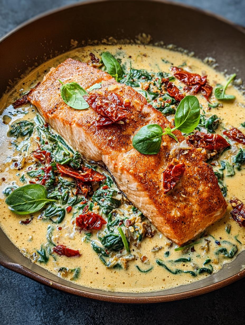 Marry Salmon: 30 Minute Creamy Tuscan Delight - Marry Salmon - additional detail