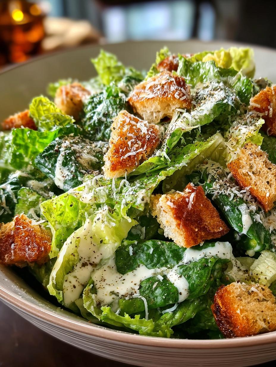 Caesar Salad with Garlic