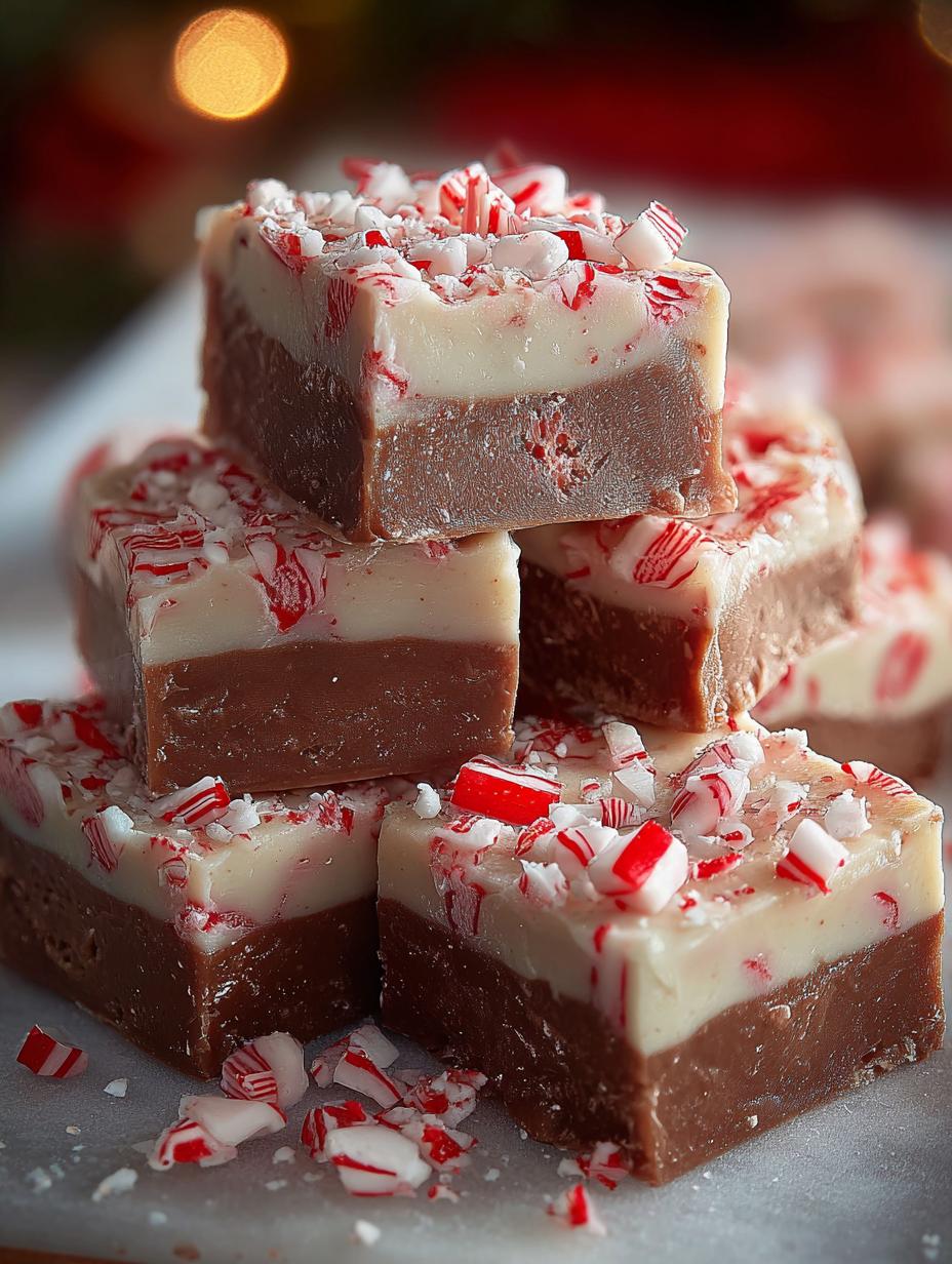 Candy Cane Fudge