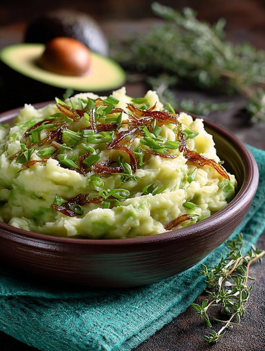Creamy Avocado Mashed Potatoes