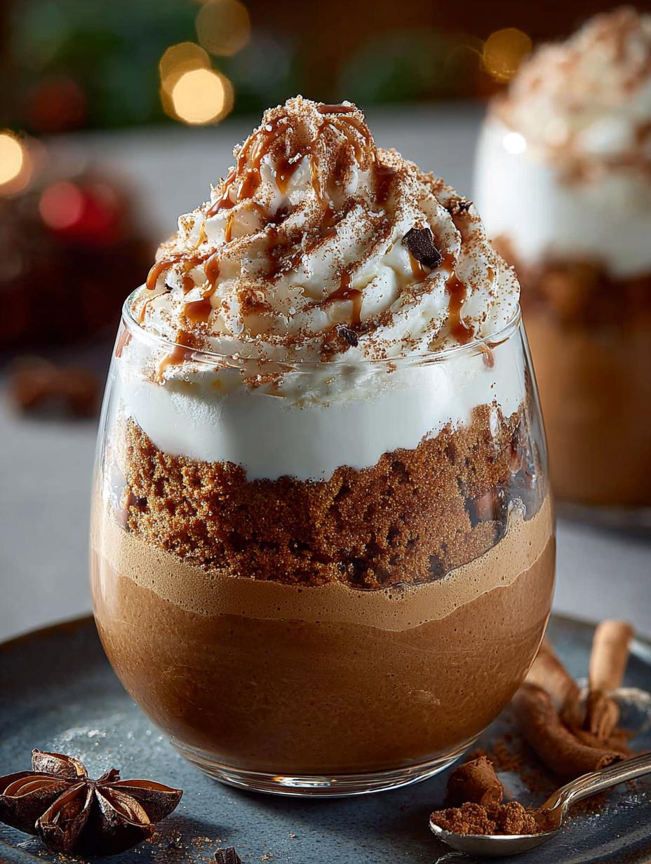 Gingerbread Latte Mousse Christmas