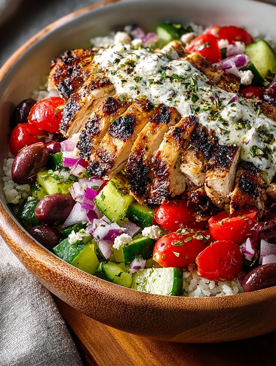 Greek Chicken Bowls