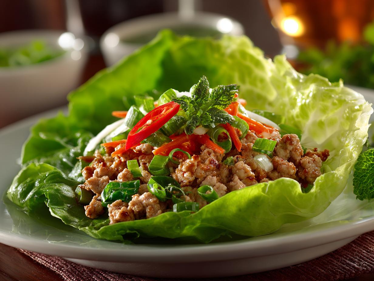 Ground Turkey Lettuce Wraps: 4 Quick & Healthy Recipes - Ground Turkey Lettuce Wrap - additional detail