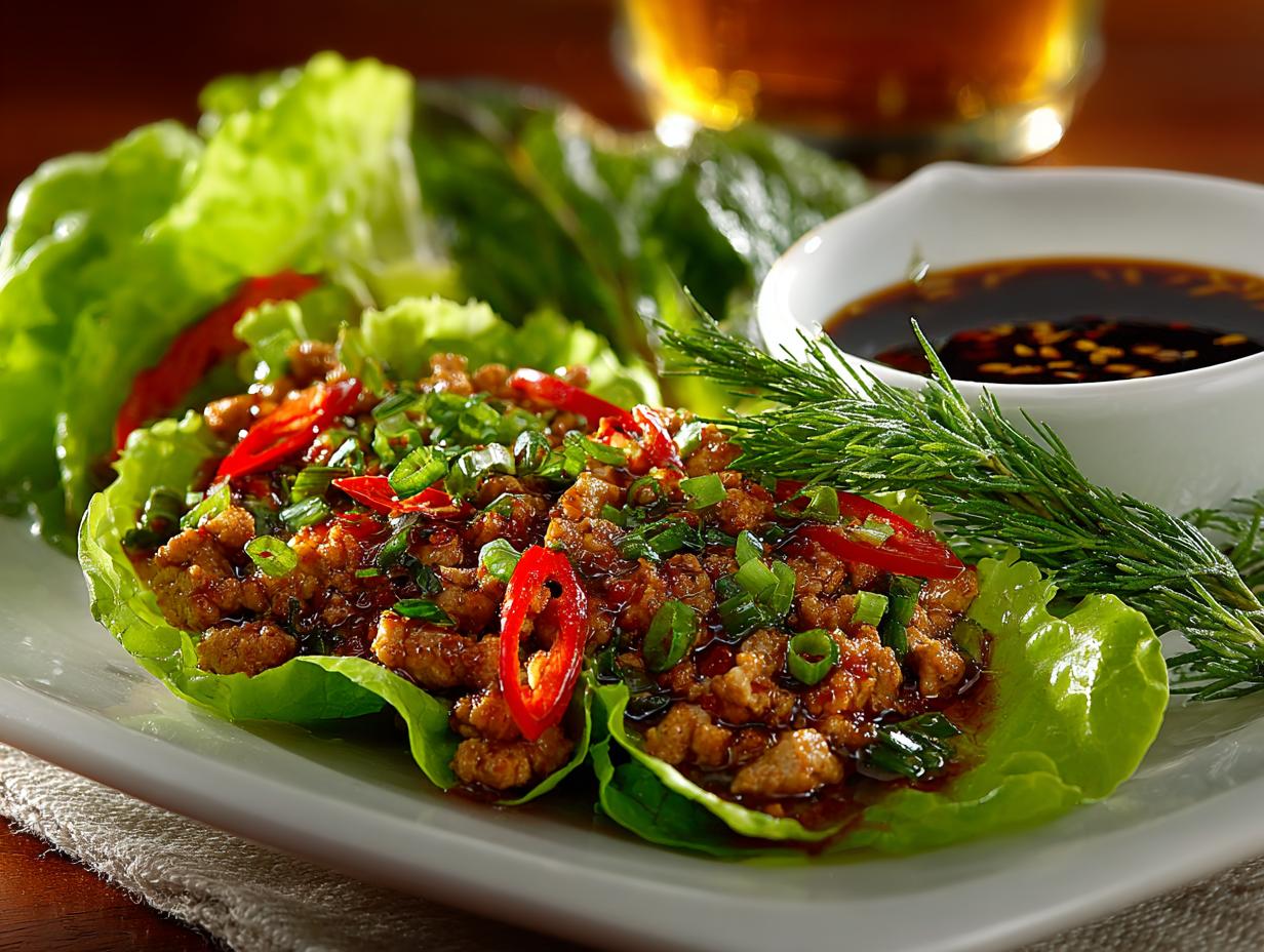 Ground Turkey Lettuce Wrap