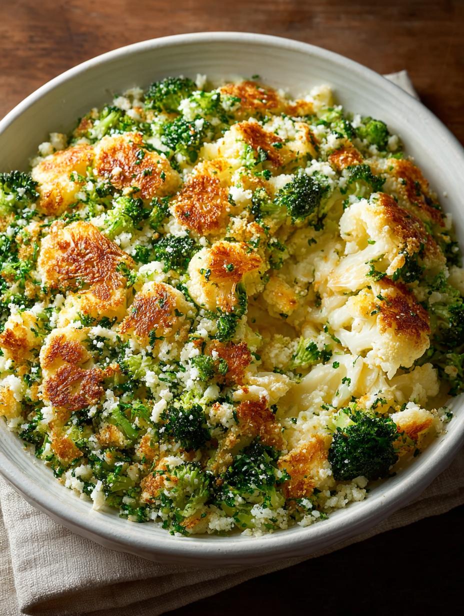 Irresistible Cheesy Broccoli Cauliflower Delight - Irresistible Cheesy Broccoli Cauliflower - additional detail