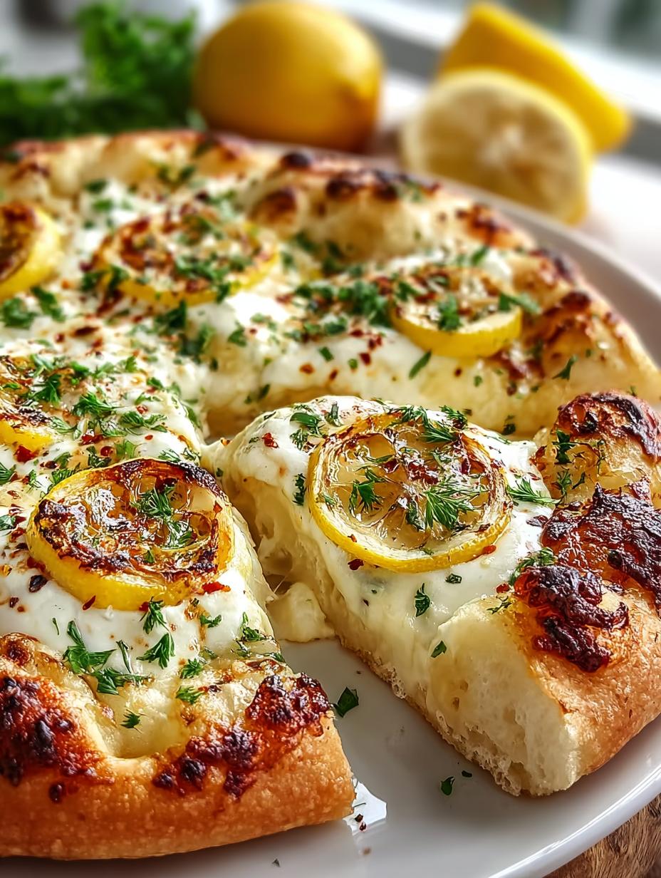 Lemon Pizza with Fresh