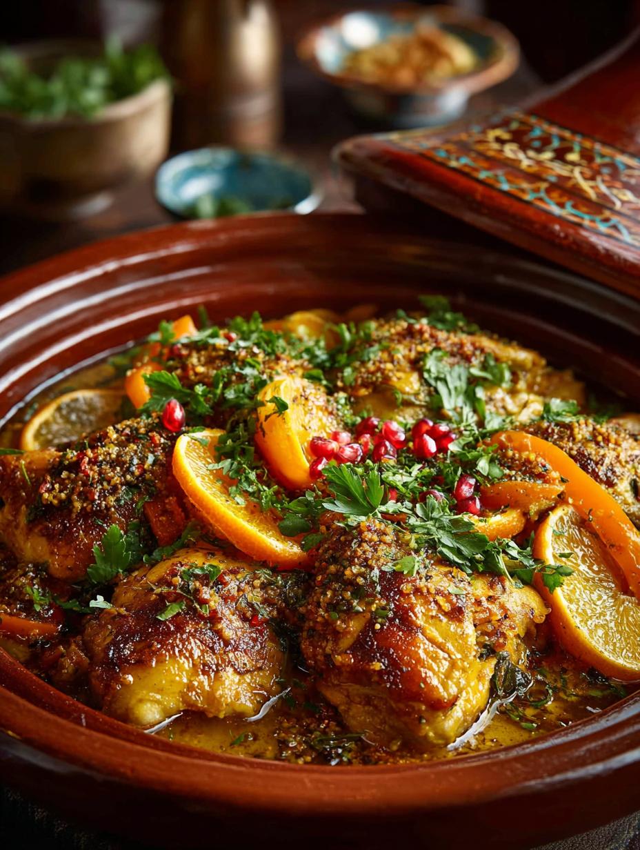 Moroccan Chicken Orange Tagine