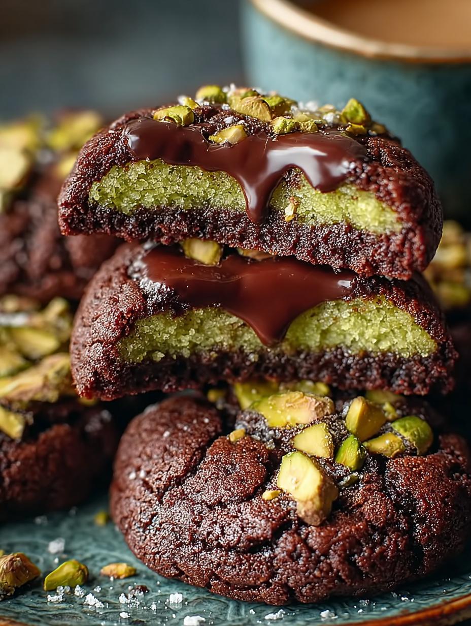 Pistachio Chocolate Cookies Sweet Delight: 24 Irresistible Bites - Pistachio Chocolate Cookies Sweet - main visual representation