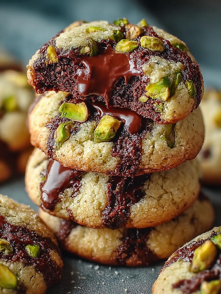 Pistachio Chocolate Cookies Sweet Delight: 24 Irresistible Bites - Pistachio Chocolate Cookies Sweet - additional detail
