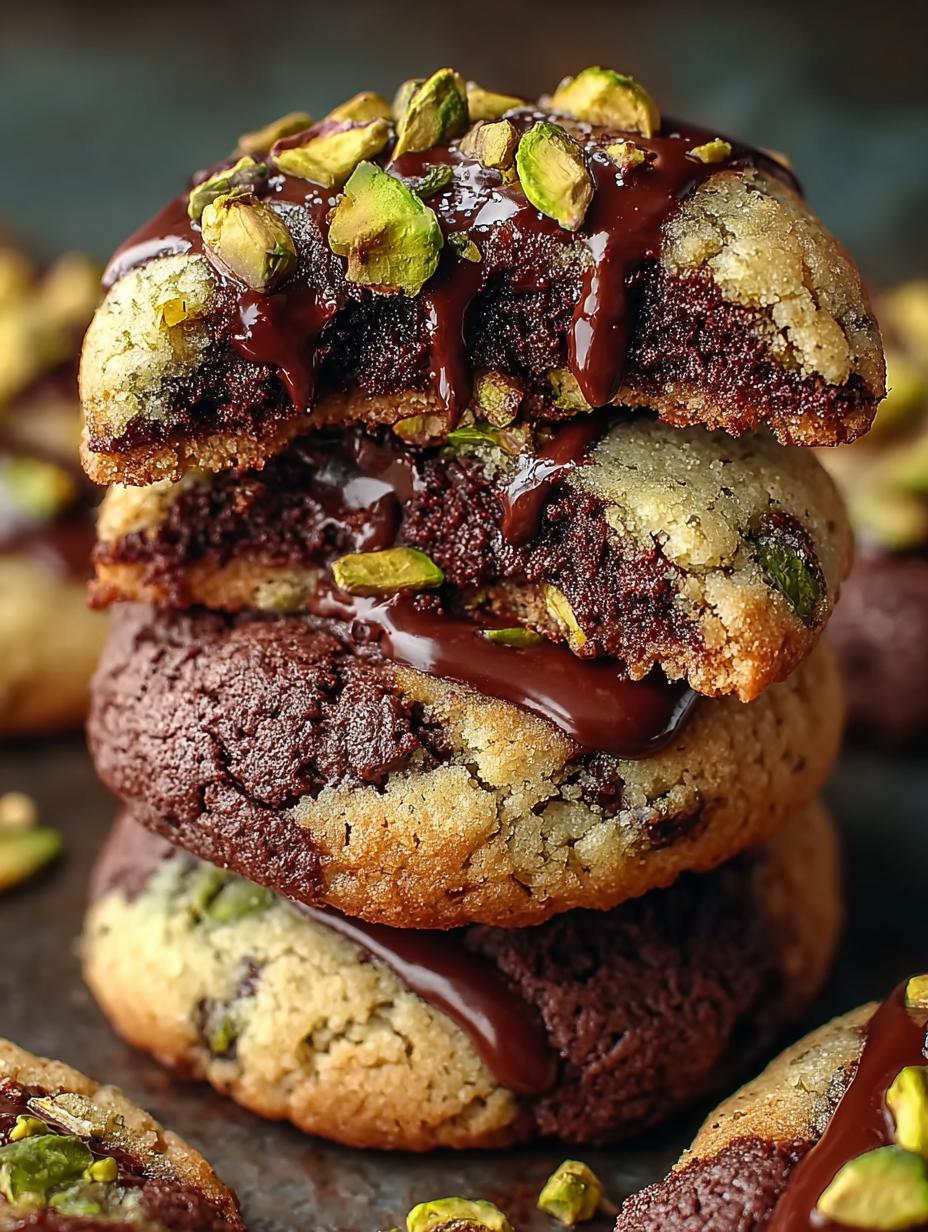 Pistachio Chocolate Cookies Sweet