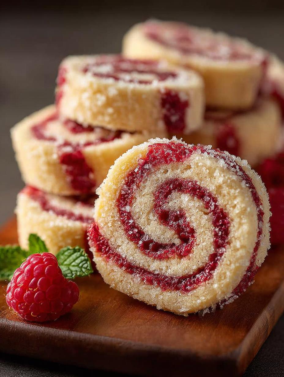 Raspberry Swirl Cookies with Butter Shortbread Delight - Raspberry Swirl Cookies with - additional detail