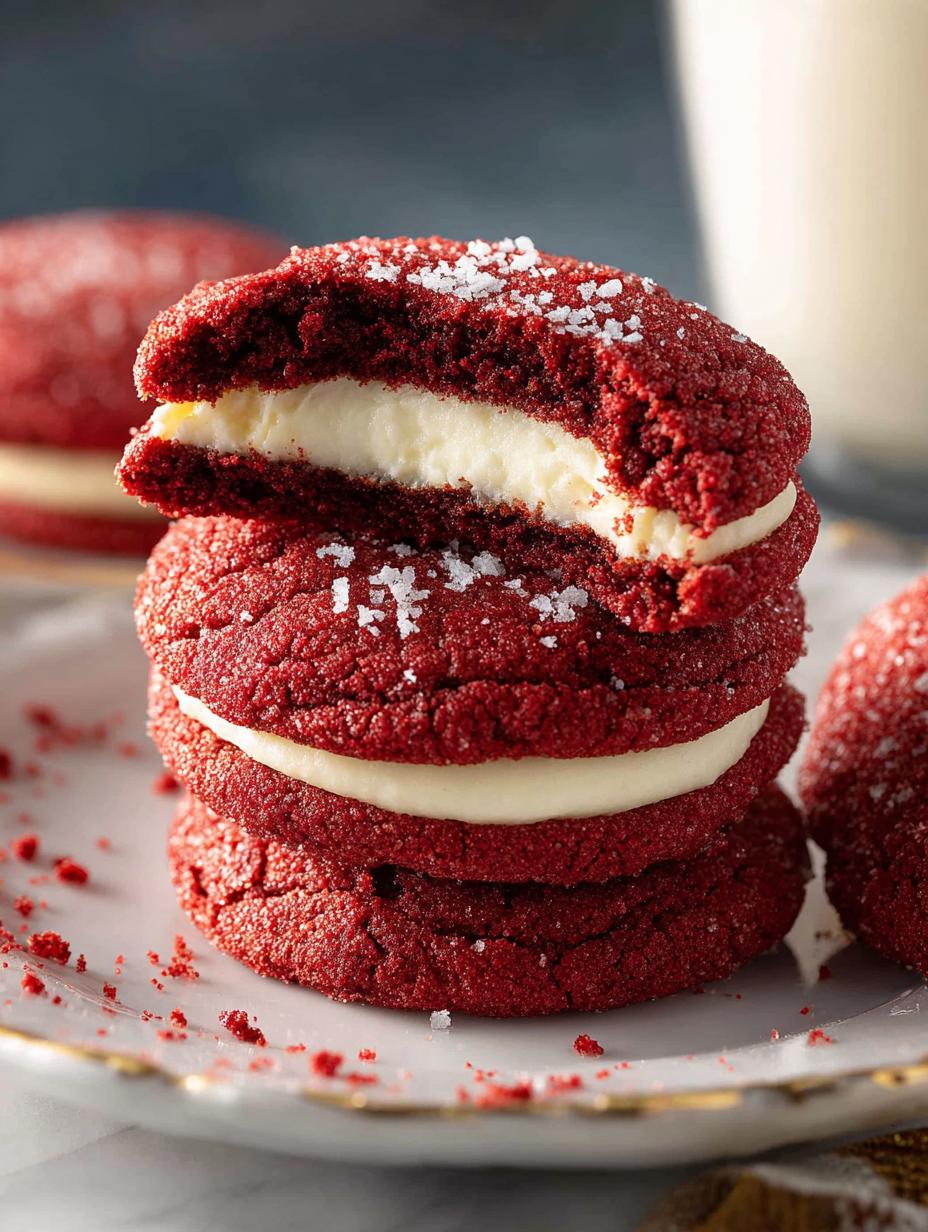 Red Velvet Cheesecake Cookies: 24 Indulgent Treats - Red Velvet Cheesecake Cookies - additional detail