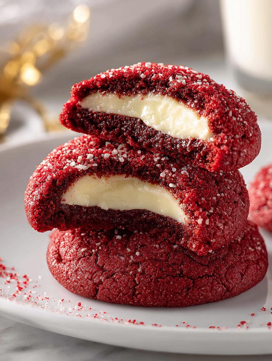Red Velvet Cheesecake Cookies