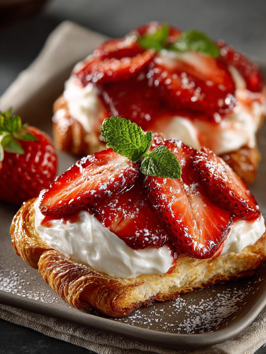 Strawberry Cream Cheese Breakfast Danishes: Sweet Morning Bliss - Strawberry Cream Cheese Breakfast - main visual representation