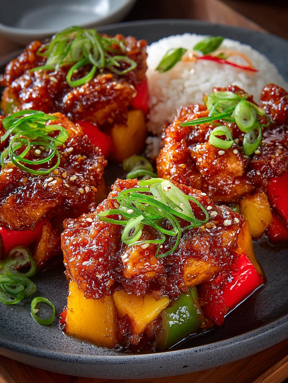 Sweet Sour Chicken Stuffed