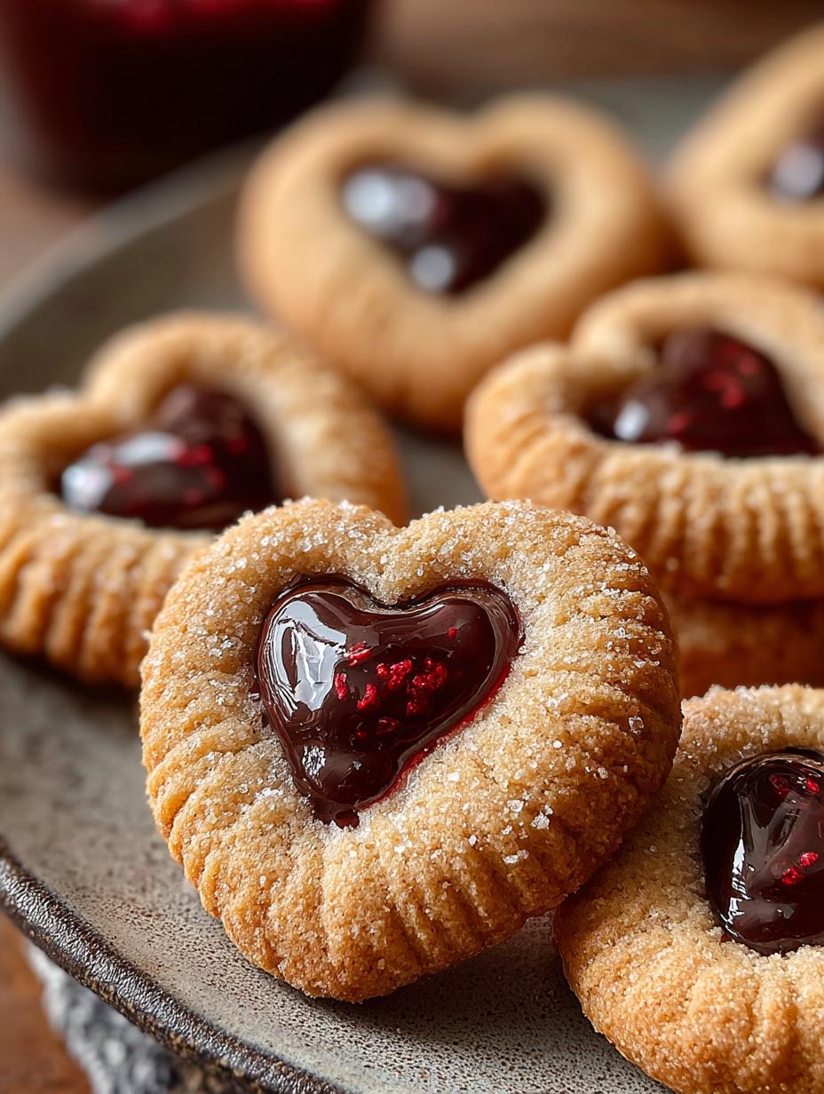 Thumbprint Heart Cookies