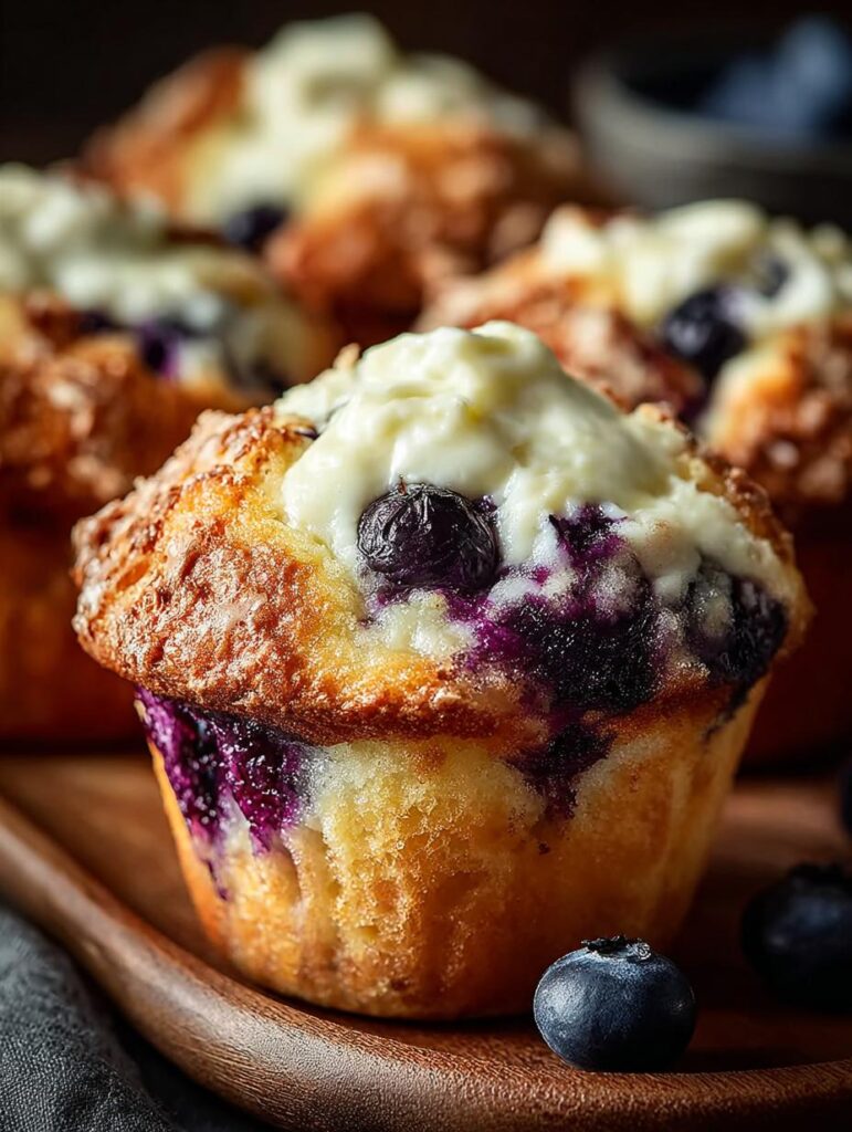 Blueberry Cream Cheese Muffins