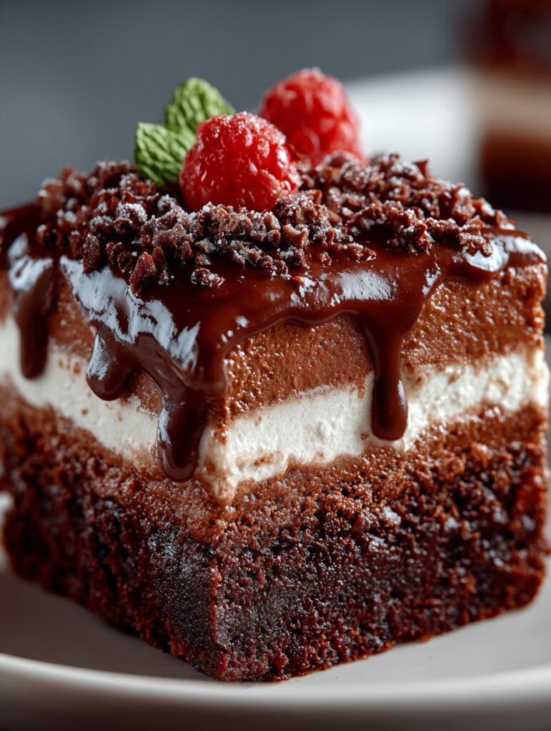Chocolate Mousse Brownie