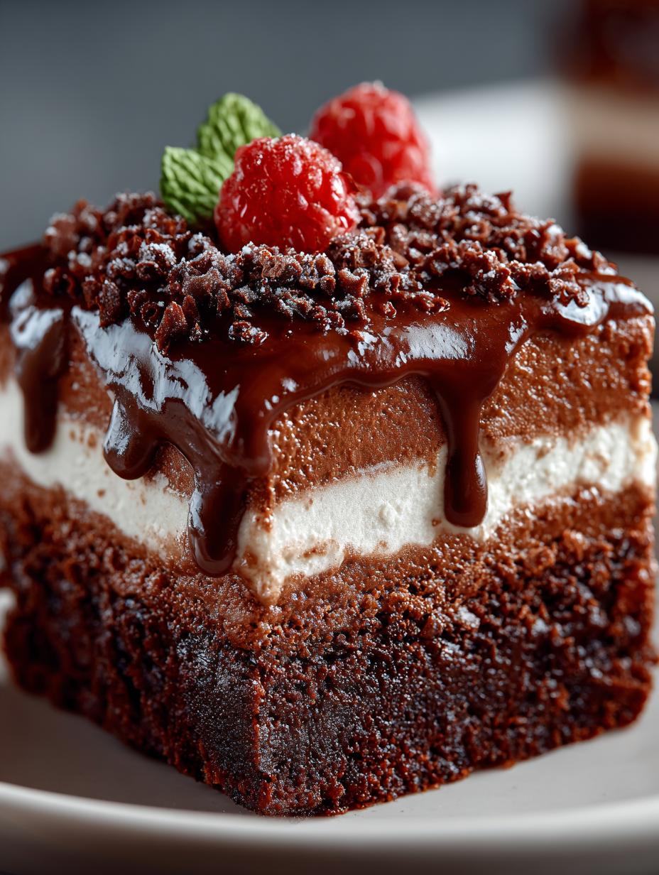 Chocolate Mousse Brownie