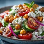 Cottage Cheese Chickpea Salad