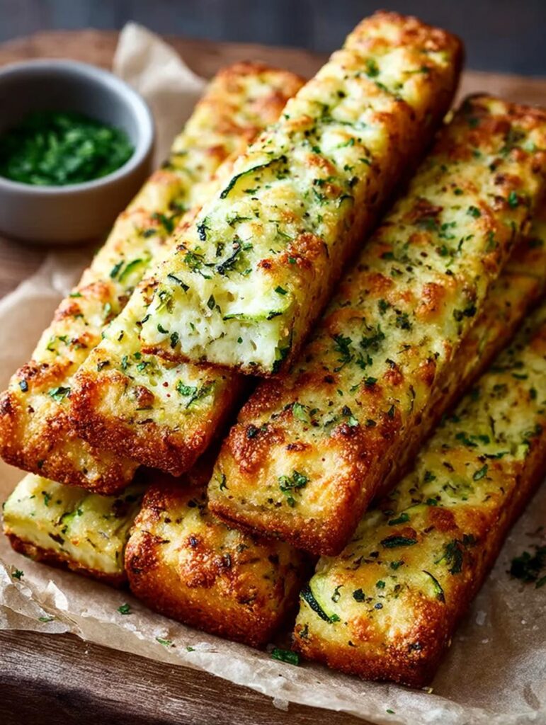 Guilt Free Zucchini Breadsticks
