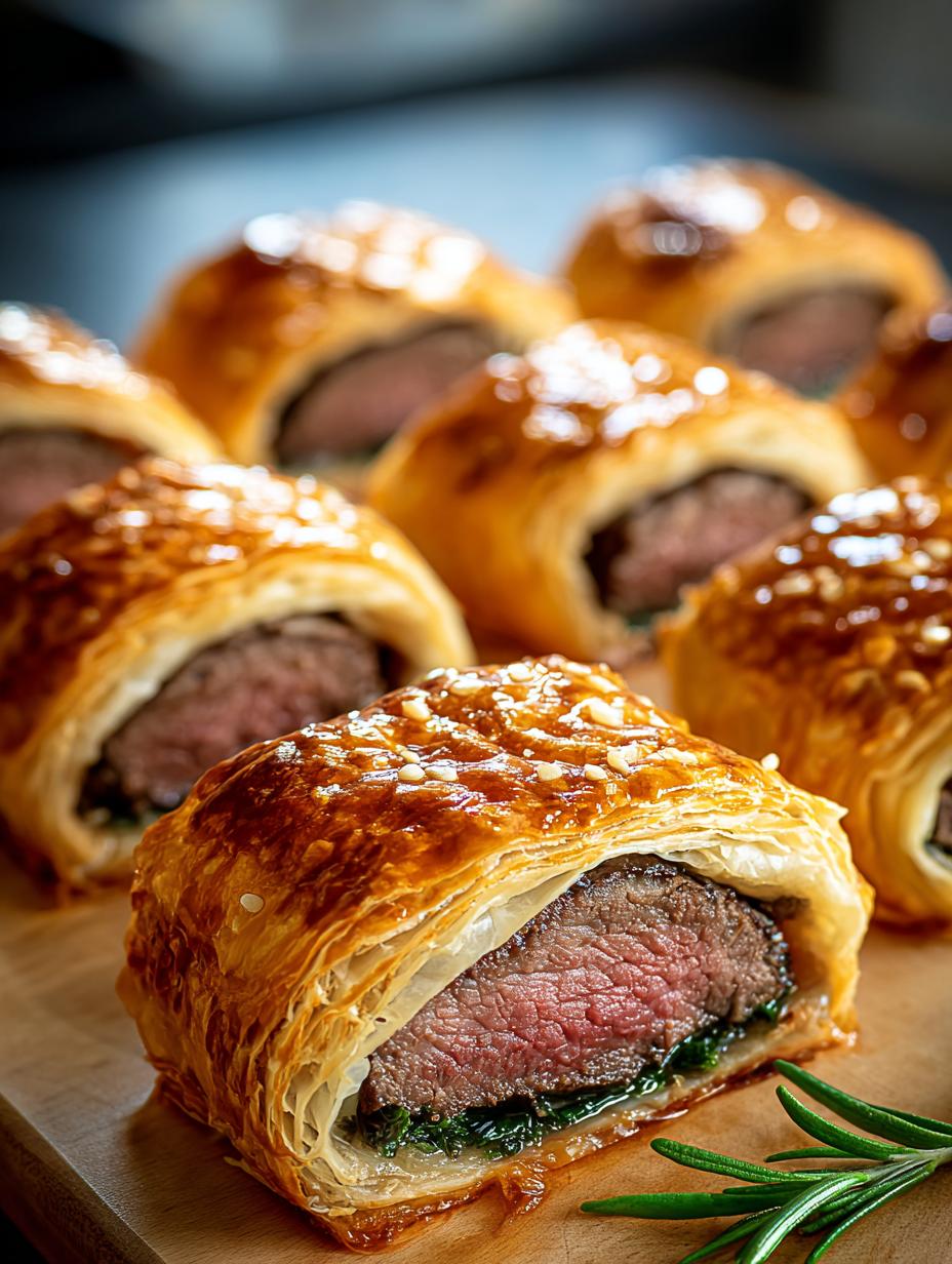 Irresistible Mini Beef Wellingtons: 12 Perfect Bites - Irresistible Mini Beef Wellingtons - additional detail