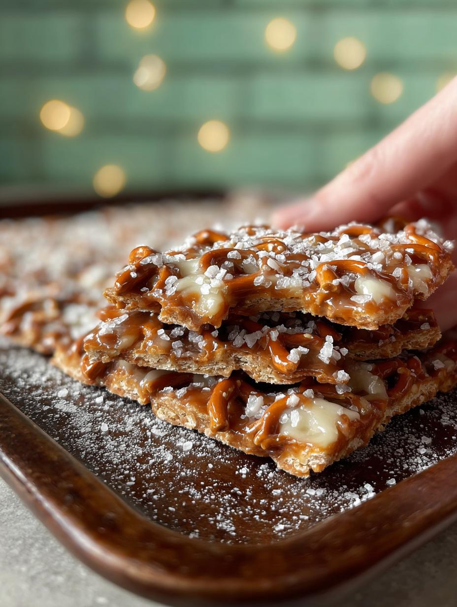 Delicious Pretzel Toffee: 12 Sweet and Salty Treats - Pretzel Toffee - main visual representation