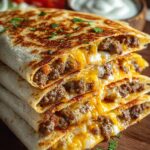 Smash Burger Quesadillas