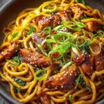 Sticky Garlic Chicken Noodles